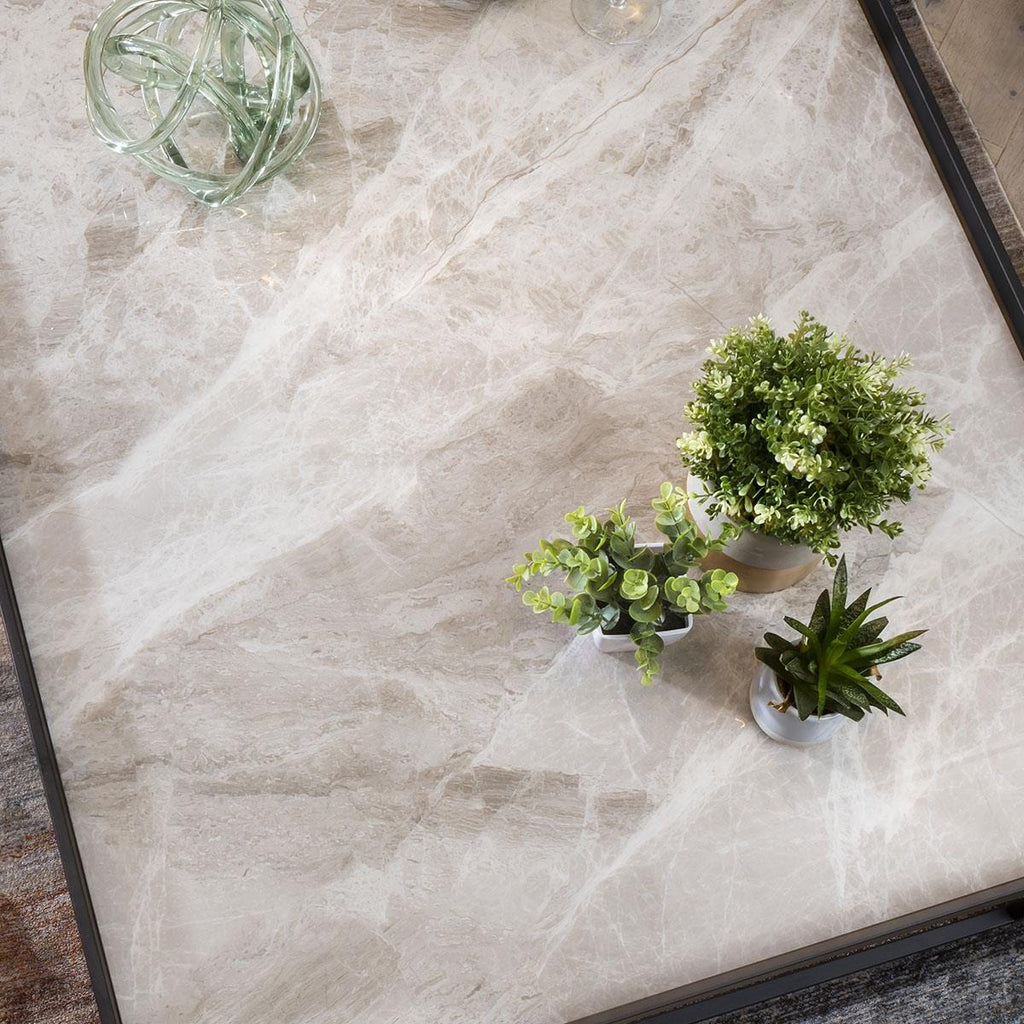 Lena Luxury Ceramic Coffee Table Grey