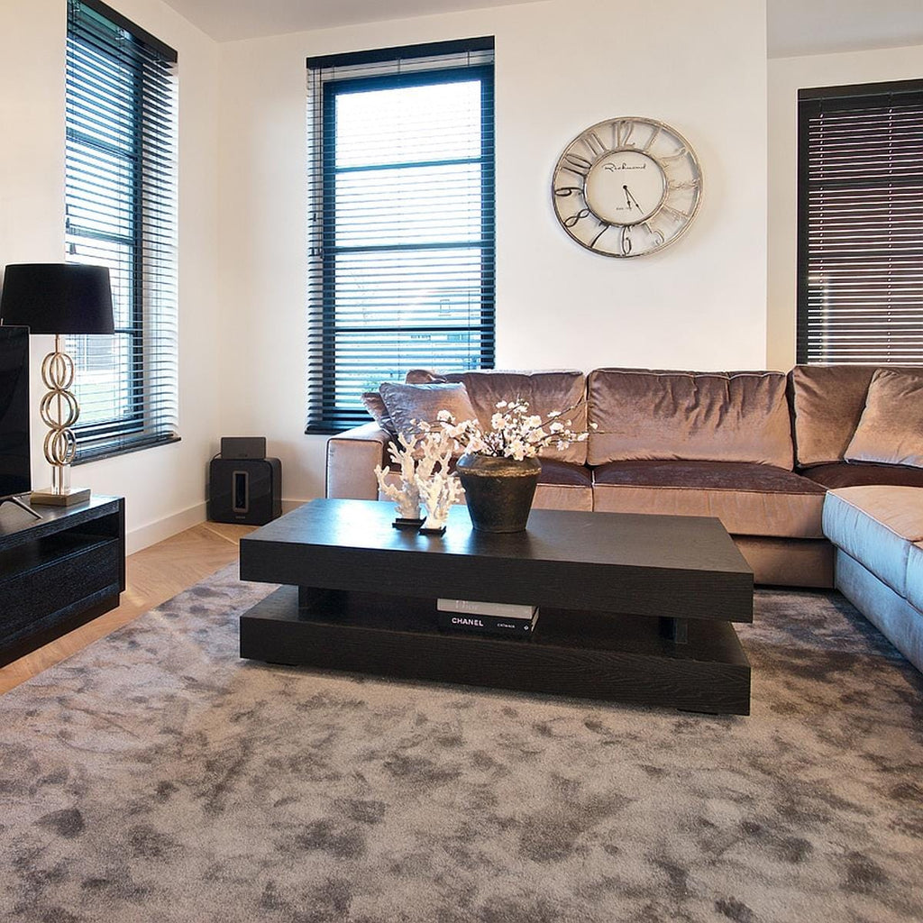 Quatropi Coffee Table Black Oak LIving Room Lounge 1500 x 800mm