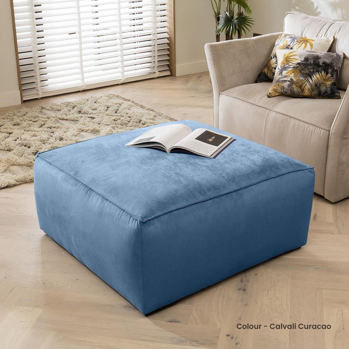Salsa Square Footstool 95cm x 95cm