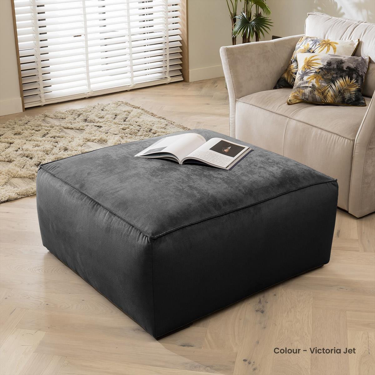 Salsa Square Footstool 95cm x 95cm