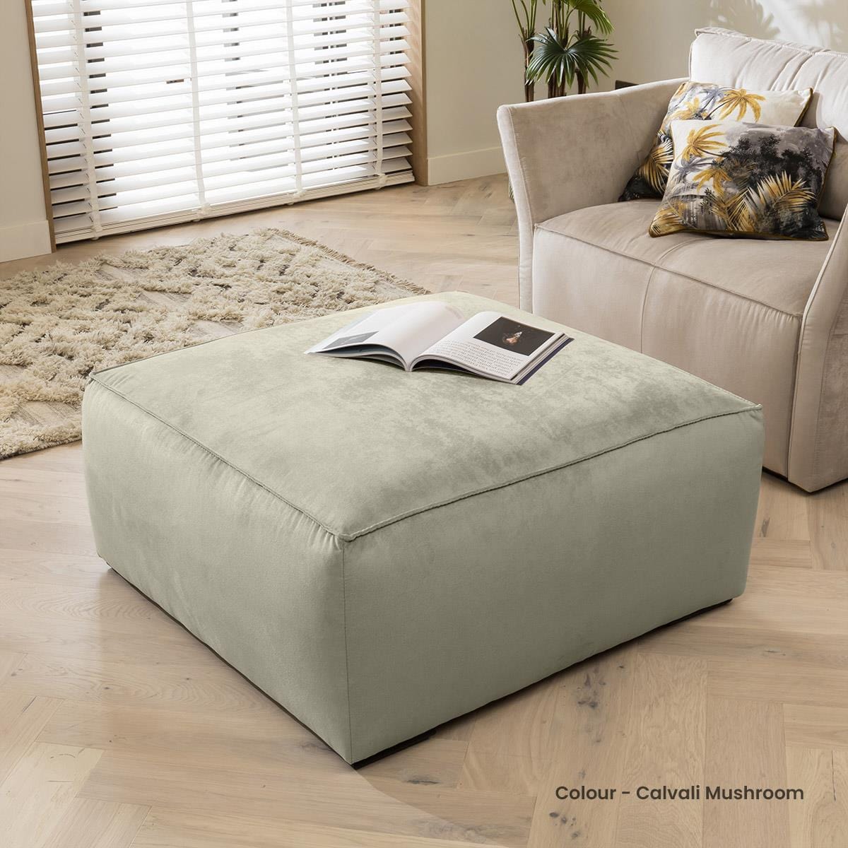 Salsa Square Footstool 95cm x 95cm