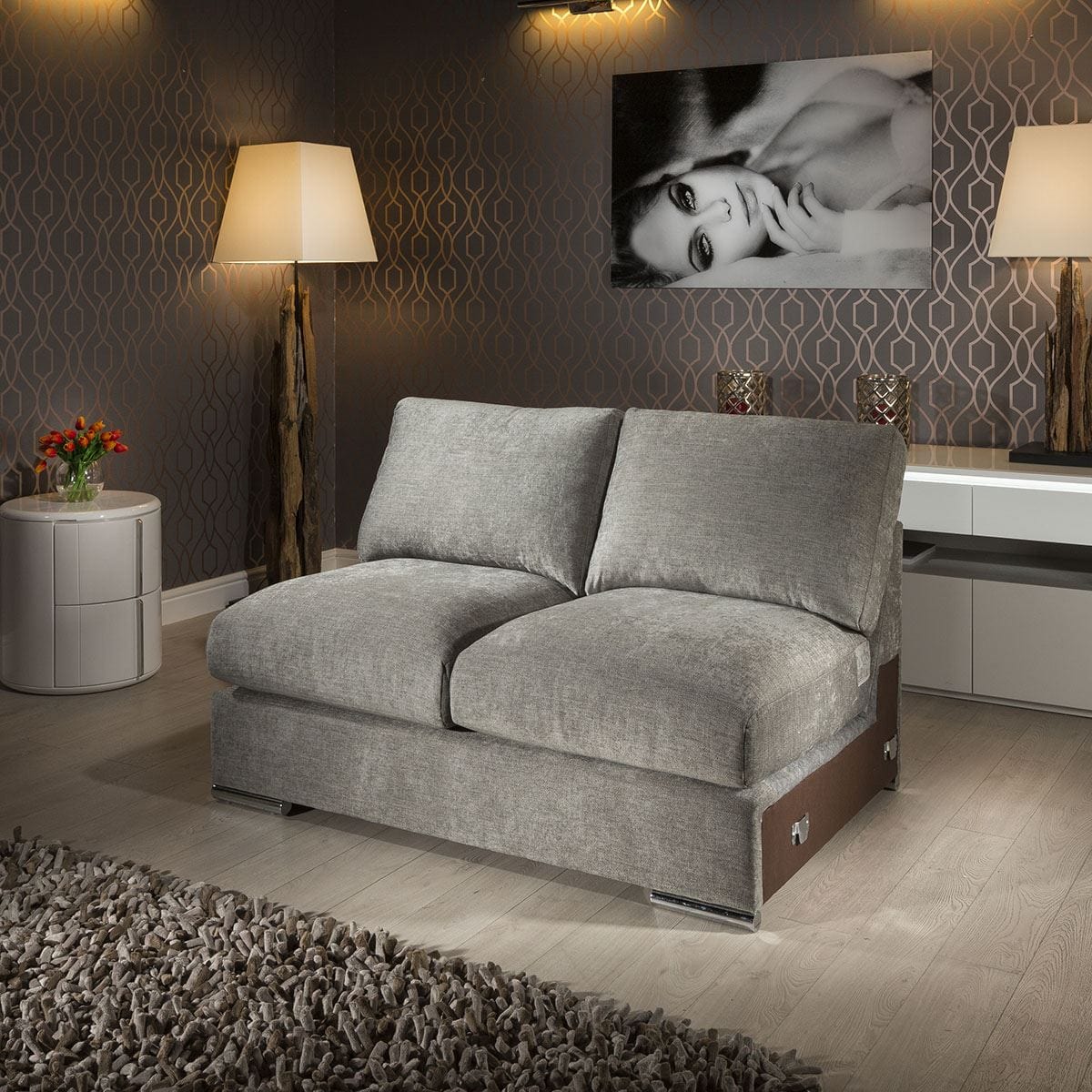 Quatropi Gala Range 1.4m Modular Sofa Settee Add on Middle Section 140