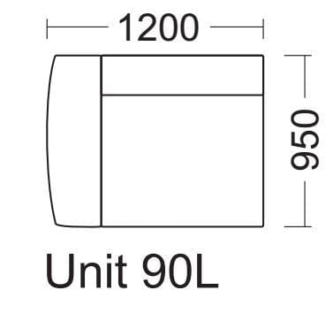 Quatropi Gala Range 90L Modular Sofa Settee Add on End Armed Section