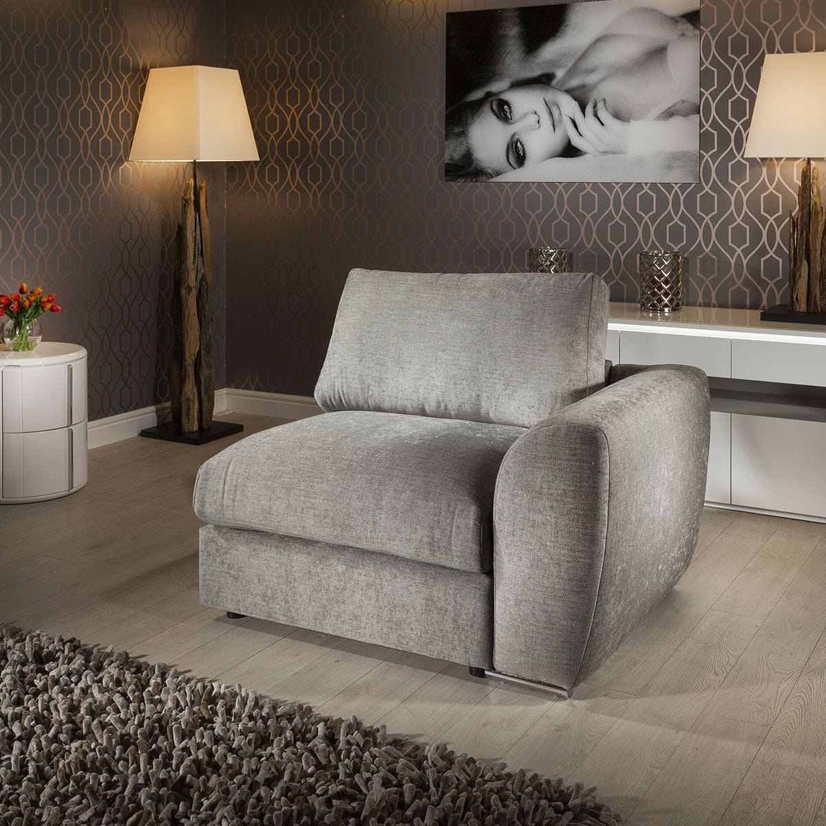 Quatropi Gala Range 90R Modular Sofa Settee Add on End Armed Section