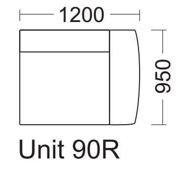 Quatropi Gala Range 90R Modular Sofa Settee Add on End Armed Section