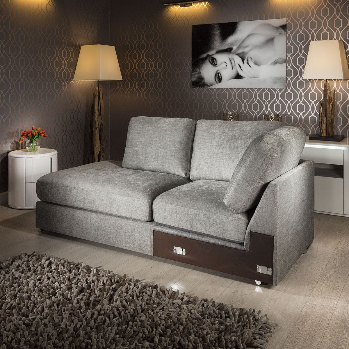 Quatropi Grande Range 0CL Modular Sofa Settee Open Corner Section 2100
