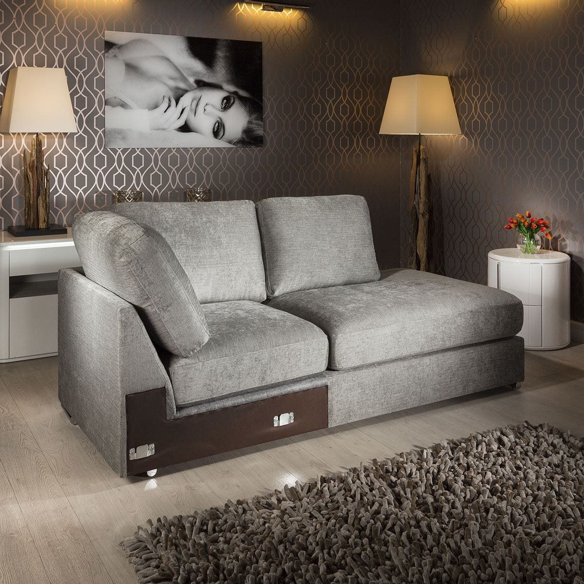 Quatropi Grande Range 0CR Modular Sofa Settee Open Corner Section 2100