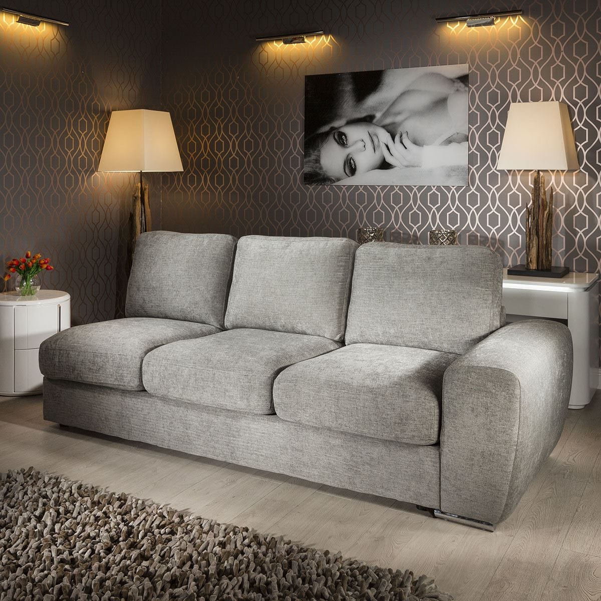 Quatropi Grande Range 210R Modular Sofa Settee 3 Seater Armed Section.