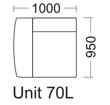 Quatropi Grande Range 70L Modular Sofa Settee 1 Seater Armed Section.