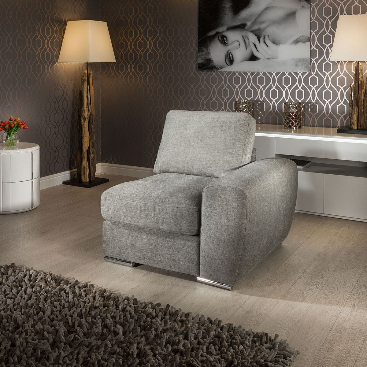 Quatropi Grande Range 70R Modular Sofa Settee 1 Seater Armed Section.