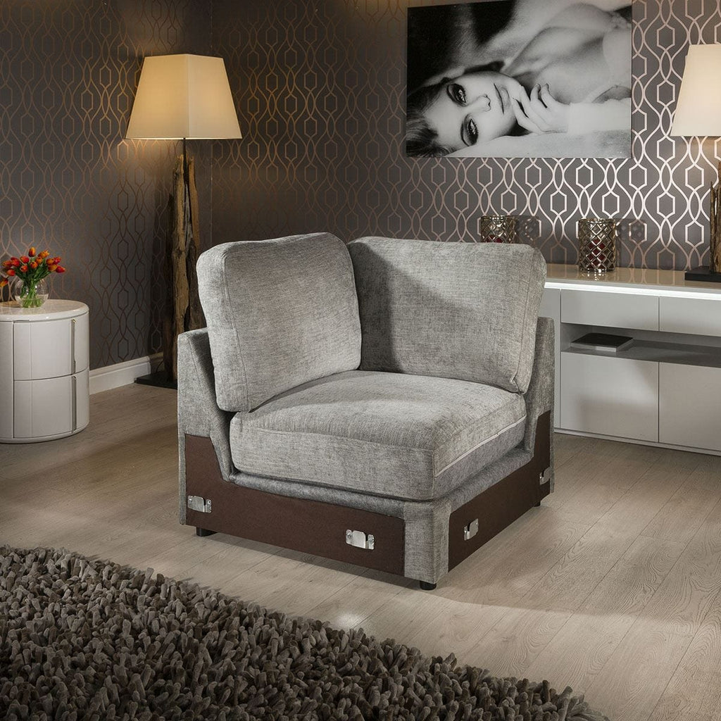 Quatropi Grande Range 'C' Modular Sofa Settee Square Corner Section.