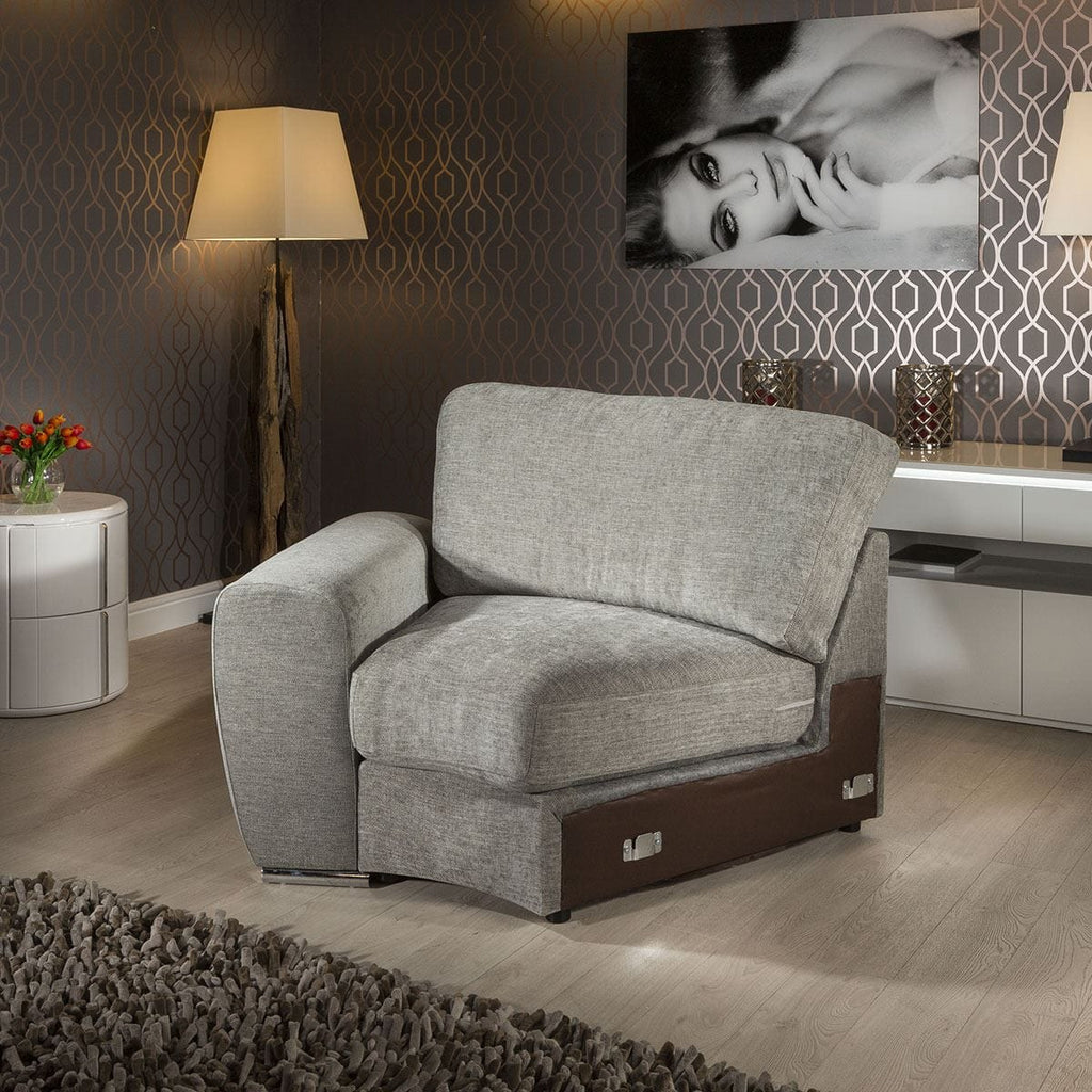 Quatropi Grande Range C45L Modular Sofa Settee Rounded Armed Section.