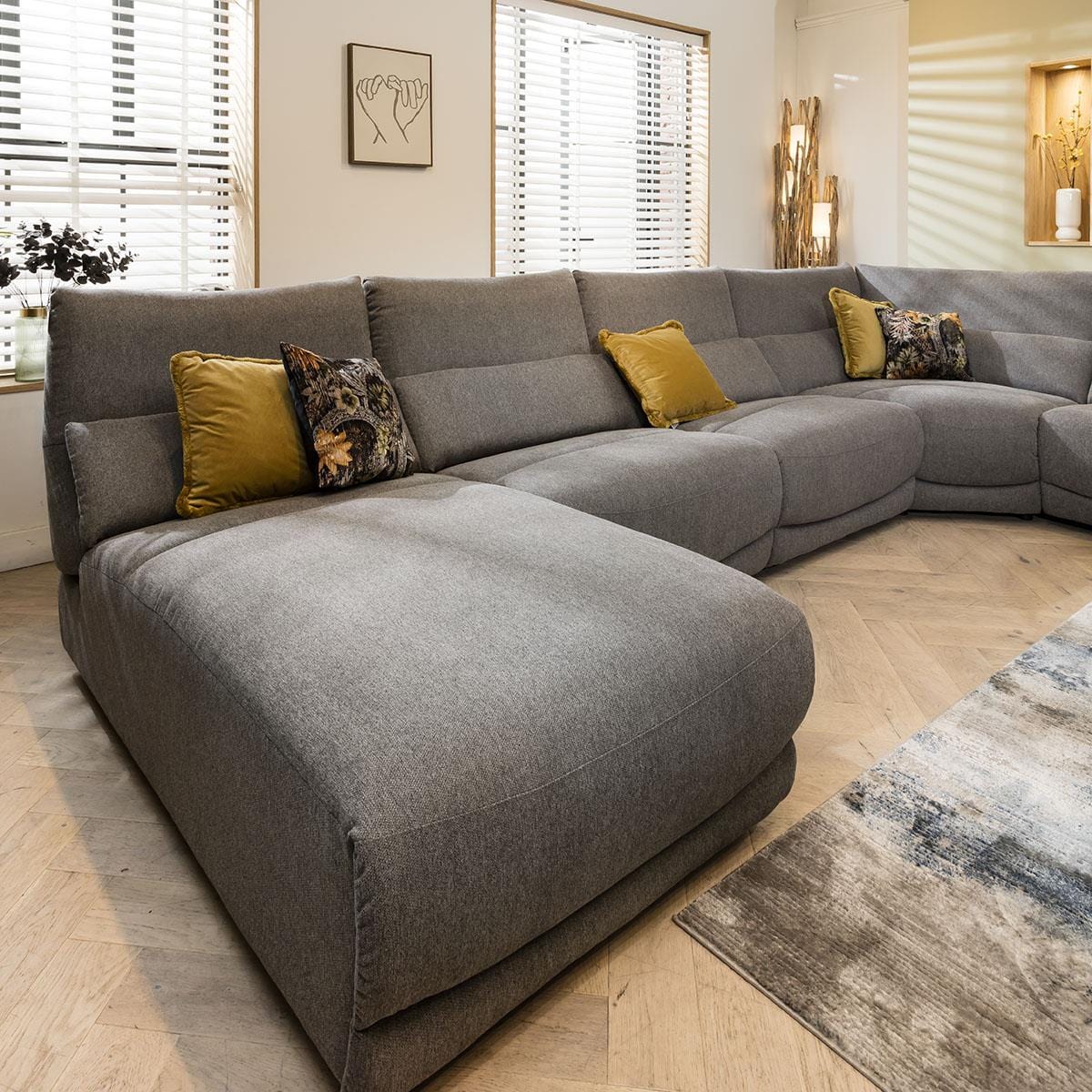 Jacob Chaise Section - Grey