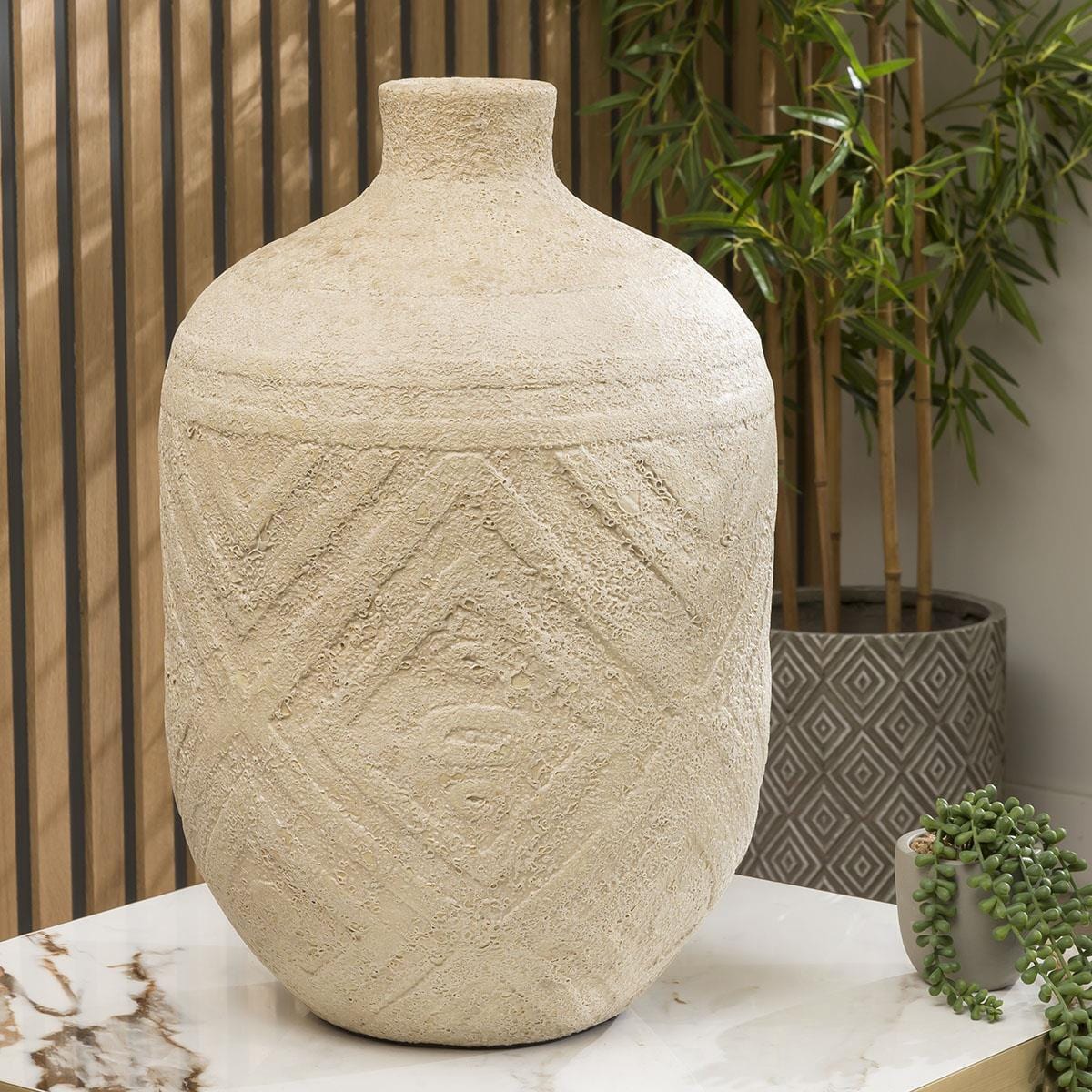 Quatropi Large narrow neck Vase 500 High 350 Wide