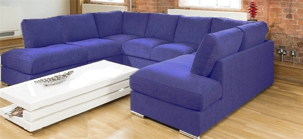 Quatropi Large Sofa Set Settee Corner Group U Shape Grey 3.3 x 2.9m