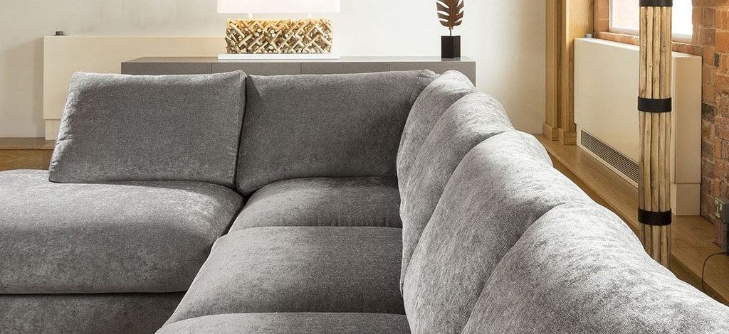 Quatropi Large Sofa Set Settee Corner Group U Shape Grey 3.7 x 2.1m