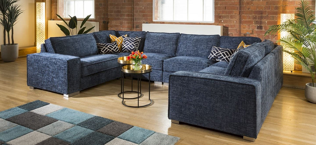 Quatropi Luxury Cinema U Shape Sofa Many Colours & Fabrics Lexci 11