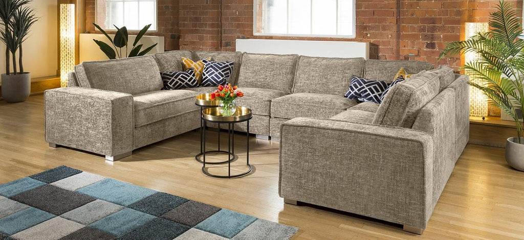 Quatropi Luxury Cinema U Shape Sofa Many Colours & Fabrics Lexci 11