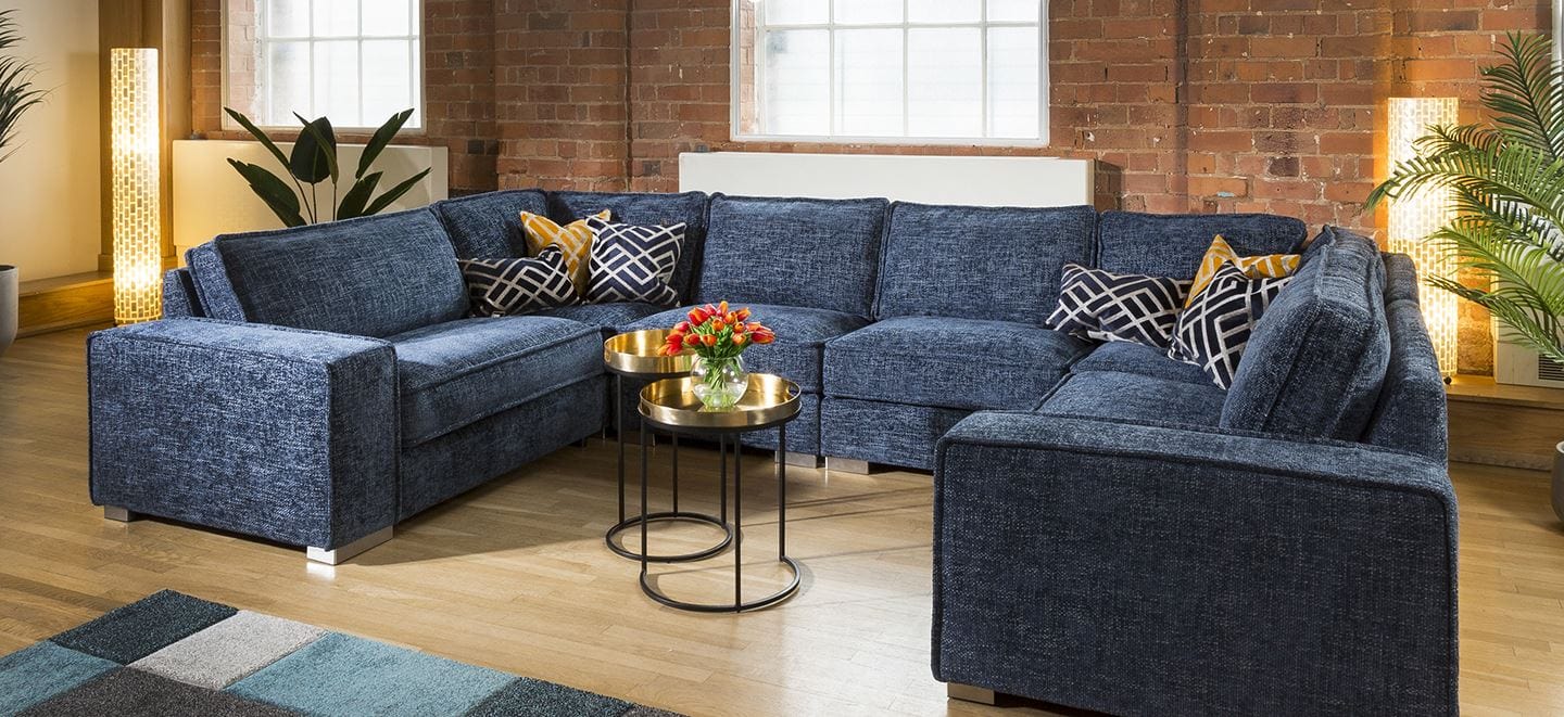 Quatropi Luxury Cinema U Shape Sofa Many Colours & Fabrics Lexci 11