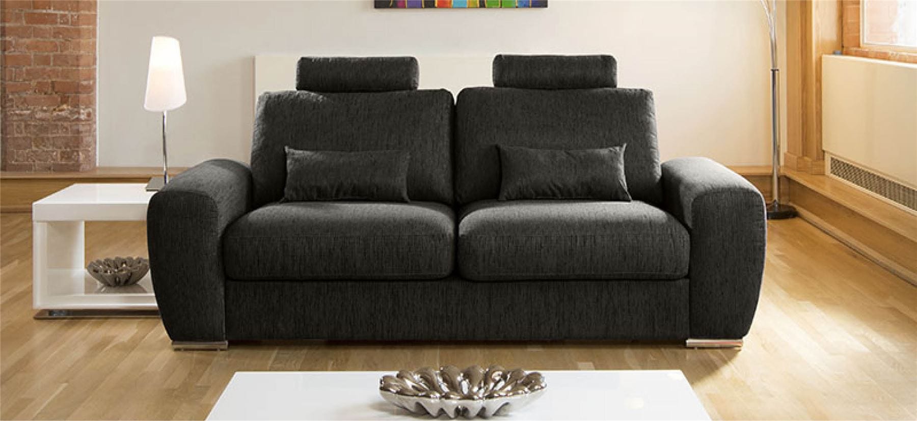 Quatropi Luxury Large Modern 3 Seater Sofa Couch 2.4m Grande 3S H Rest