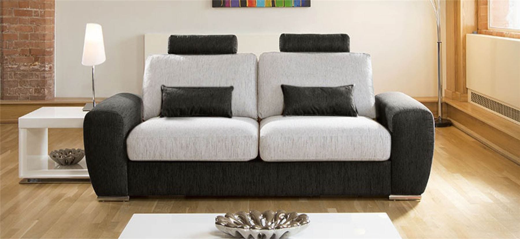 Quatropi Luxury Large Modern 3 Seater Sofa Couch 2.4m Grande 3S H Rest