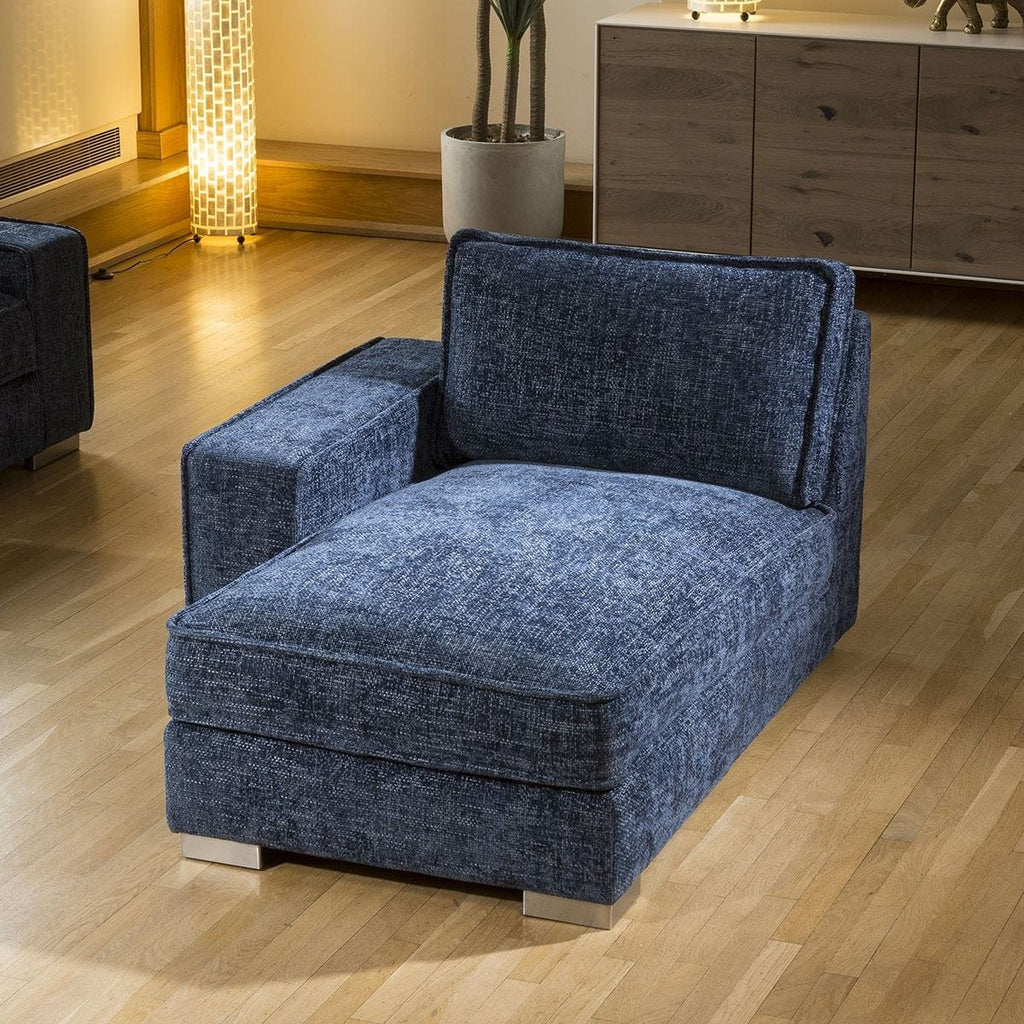 Quatropi Luxury Lexci Left Chaise End Module Many Colours & Fabrics