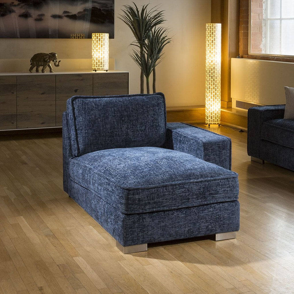 Quatropi Luxury Lexci Right Chaise End Module Many Colours & Fabrics