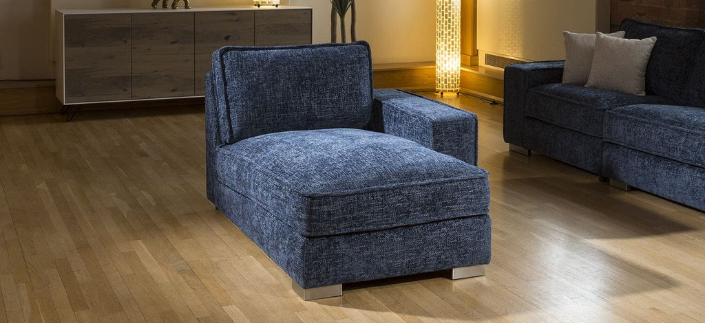 Quatropi Luxury Lexci Right Chaise End Module Many Colours & Fabrics