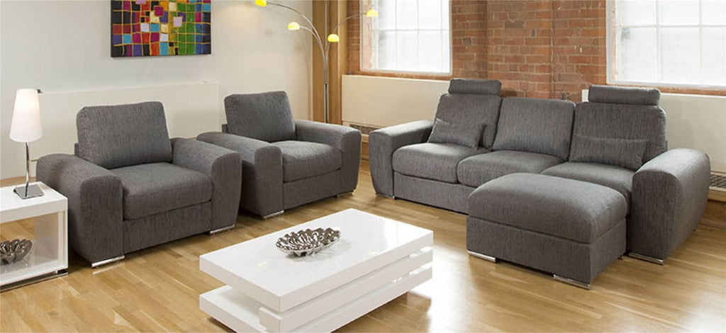 Quatropi Massive Modern 3 Piece Suite Sofa Plus 2 Armchairs Grande 26