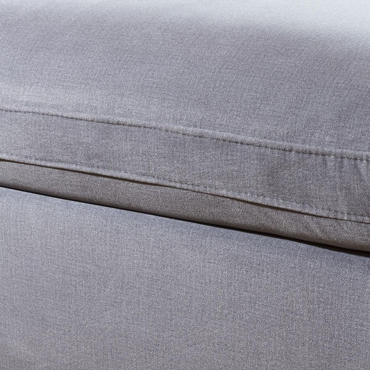 Mikey Footstool - Mid Grey