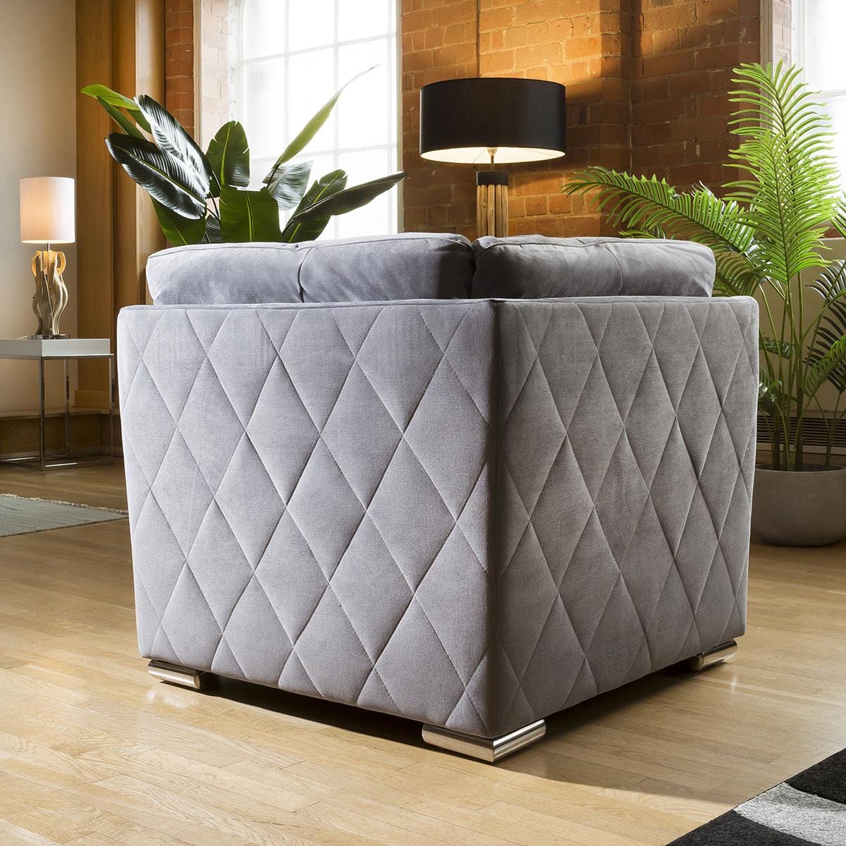 Mikey Footstool - Mid Grey