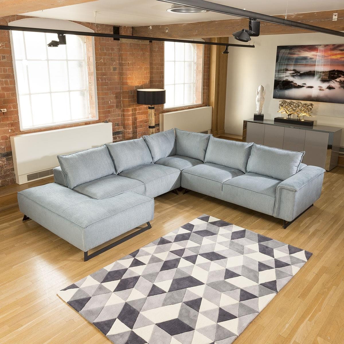 Beautiful Designer L Shape Modern Modular Effie Sofa Chaise 3.0 x 3.3mt