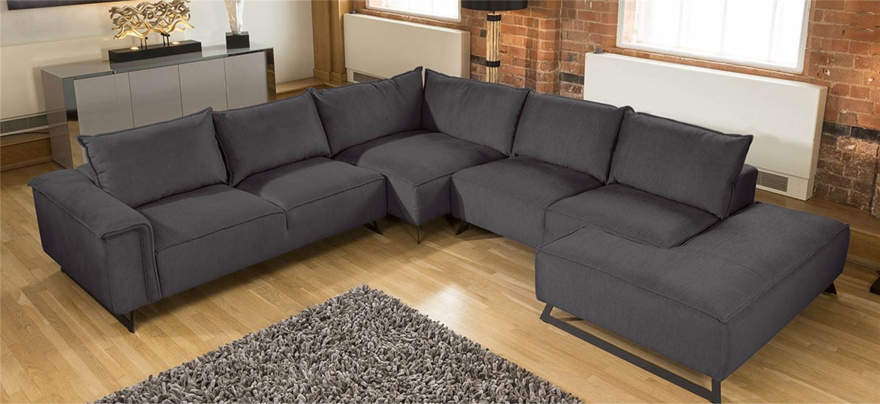 Effie Made to Order L Shape Oversize Corner Sofa Many Fabrics 3.3x3.6m