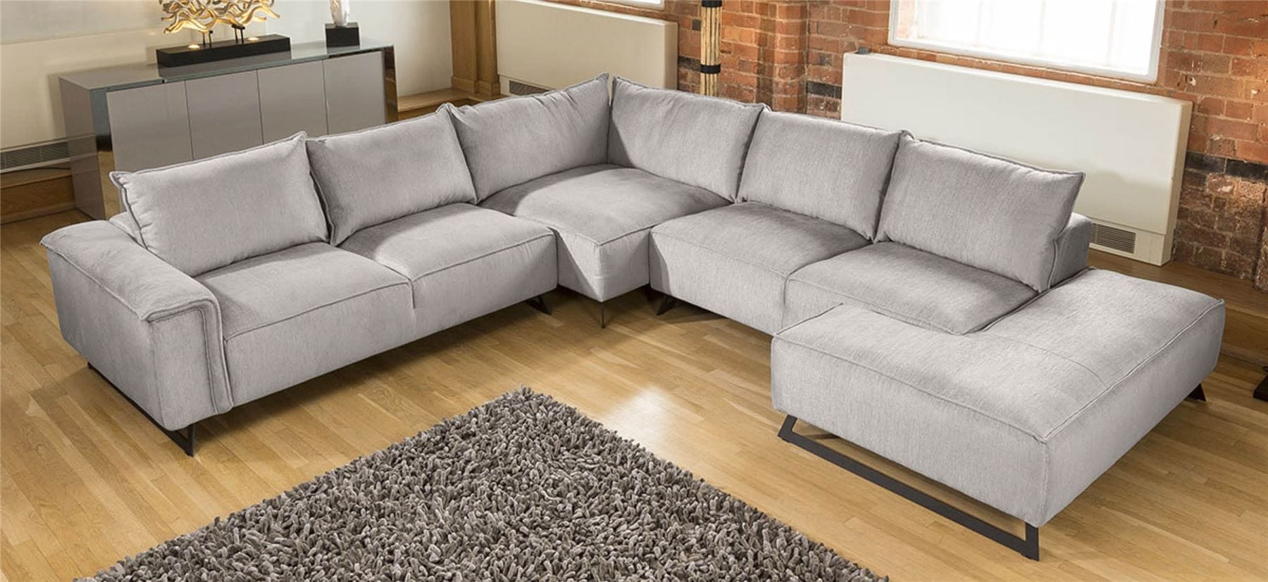 Effie Made to Order L Shape Oversize Corner Sofa Many Fabrics 3.3x3.6m