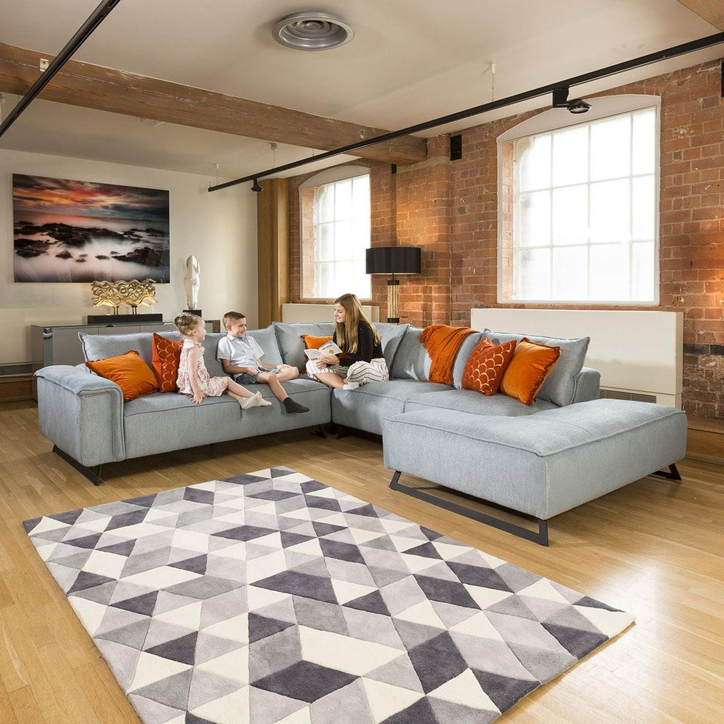 Stunning Extra Large L Shape Modern Modular Effie Sofa Chaise 3.0 x 3.3mt