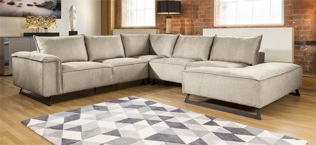 Stunning Extra Large L Shape Modern Modular Effie Sofa Chaise 3.0 x 3.3mt