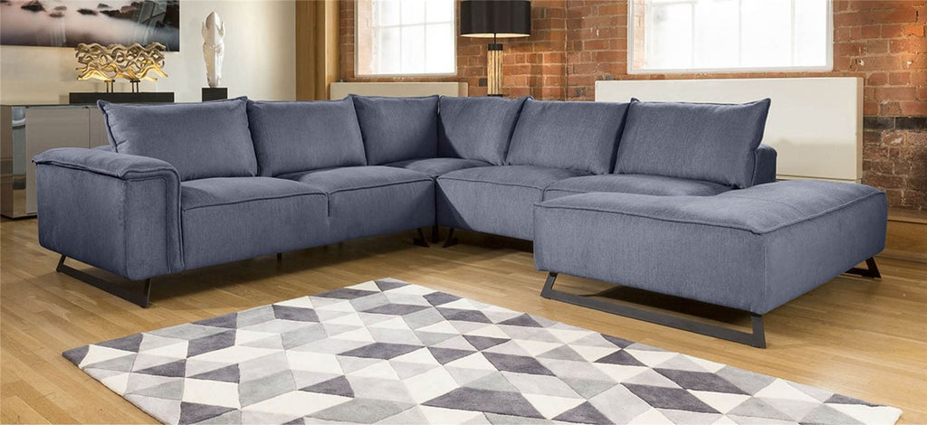 Stunning Extra Large L Shape Modern Modular Effie Sofa Chaise 3.0 x 3.3mt