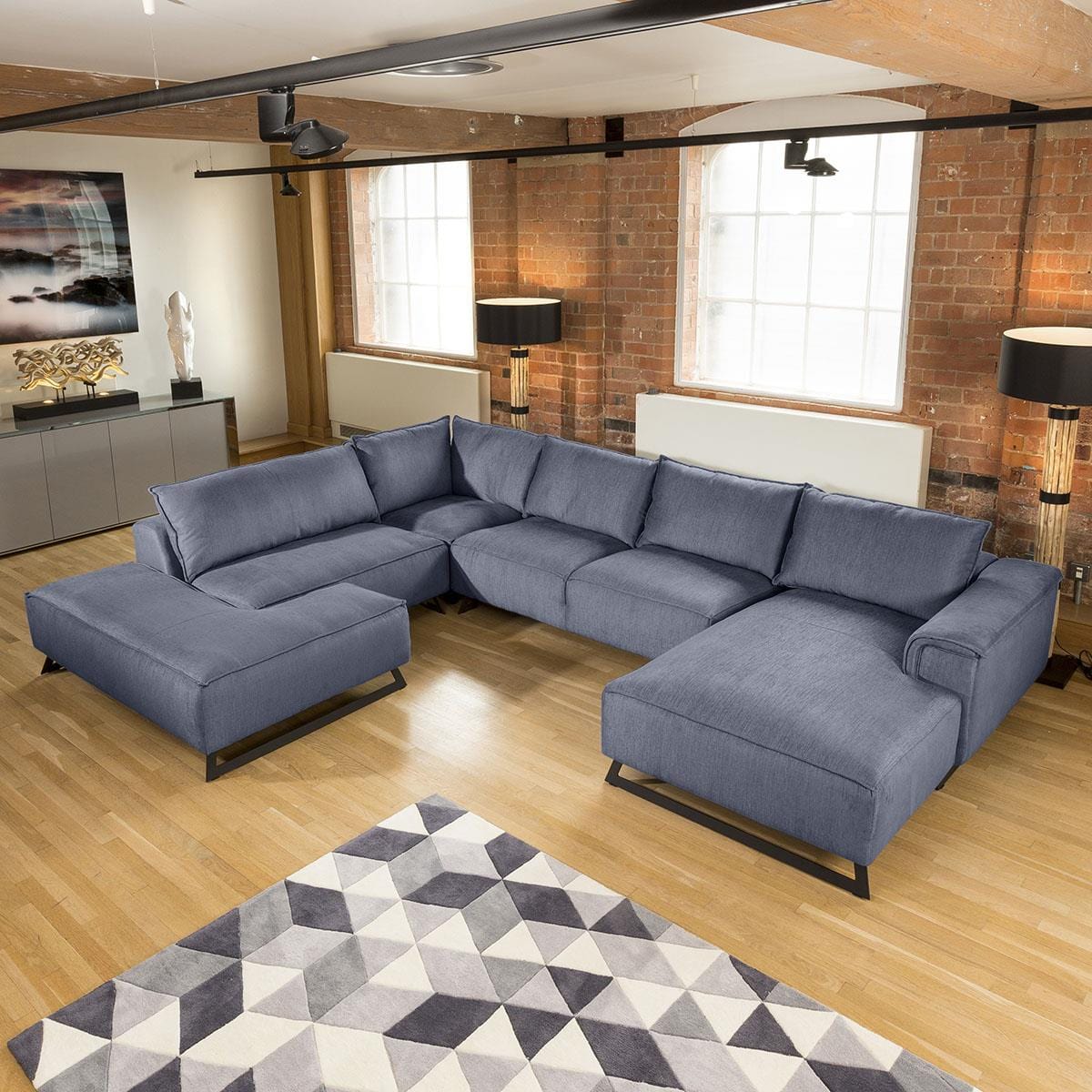 Amazing Massive Cinema U Shape Modular Effie Sofa Group 3.8 x 2.9m