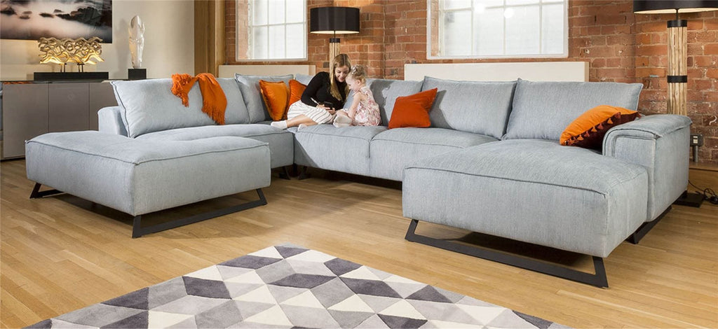 Amazing Massive Cinema U Shape Modular Effie Sofa Group 3.8 x 2.9m