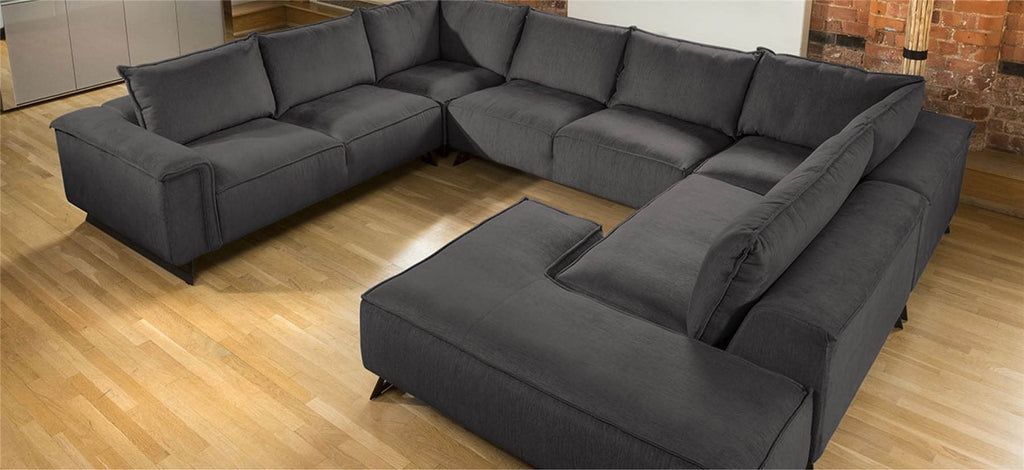 Effie Indulgent U Shape Modular Sofa Vast Choice of Fabrics 3.8 x 3.0m