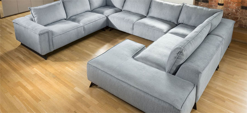 Effie Indulgent U Shape Modular Sofa Vast Choice of Fabrics 3.8 x 3.0m