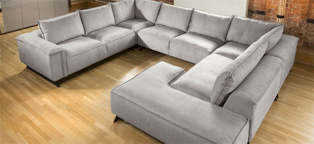 Effie Indulgent U Shape Modular Sofa Vast Choice of Fabrics 3.8 x 3.0m