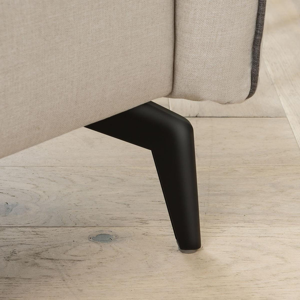 Modern Fabric Armchair - Living Room Chair - Linnet Smoke + Clay - 95cm