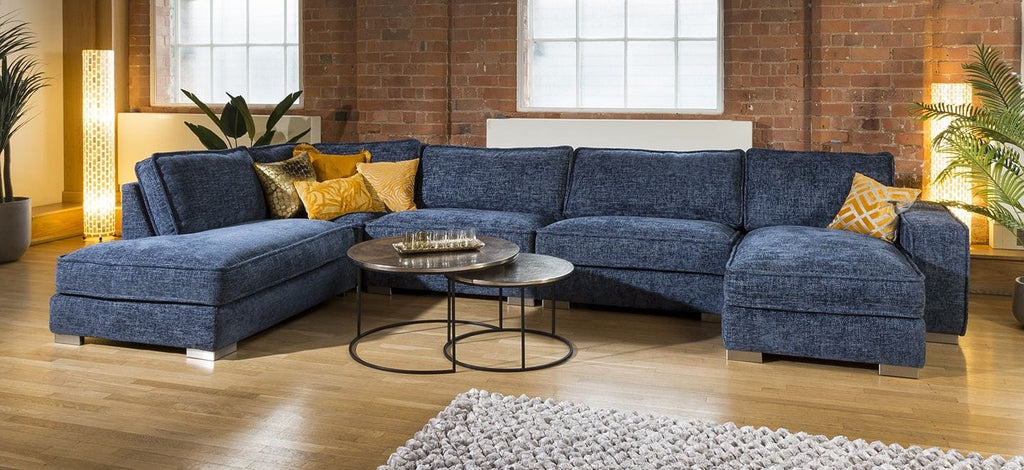 Quatropi Modern Cinema U Shape Sofa Many Colours & Fabrics Lexci 18L