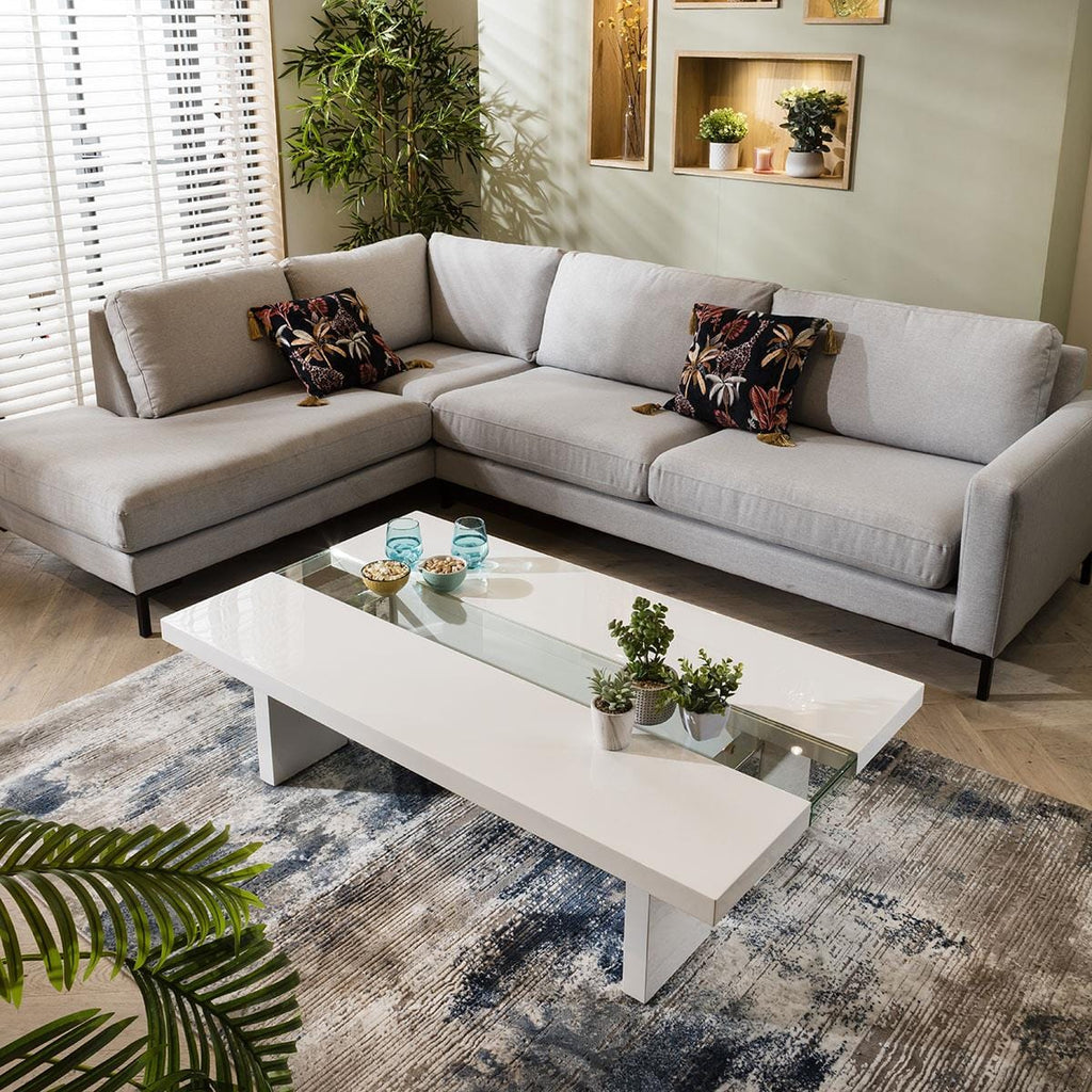 Modern Coffee Table High Gloss White