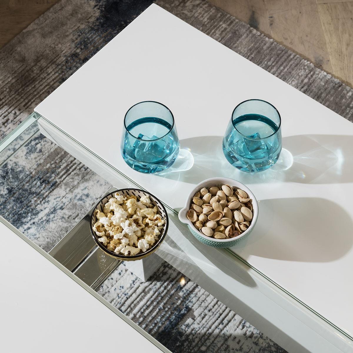 Modern Coffee Table High Gloss White