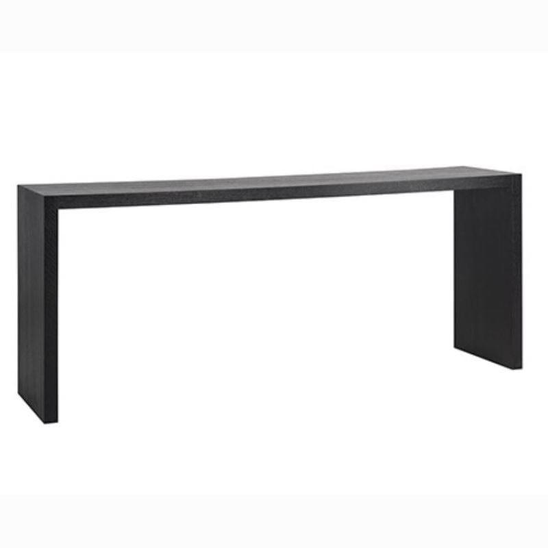 Quatropi Modern Console Table Black Oak Sideboard 2000 x 450 x 800mm
