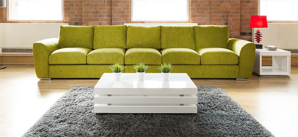 Quatropi Modern Extra Large Wide 5 Seater Sofa / Settee Grey 4.1x1.0m