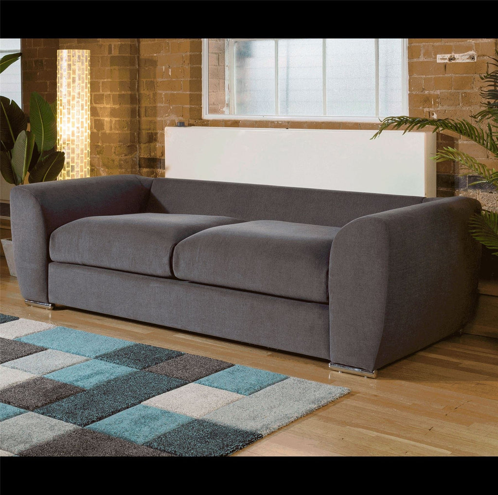 Quatropi Modern Large 2400mm wide 3 Seater Settee / Sofabed with arms