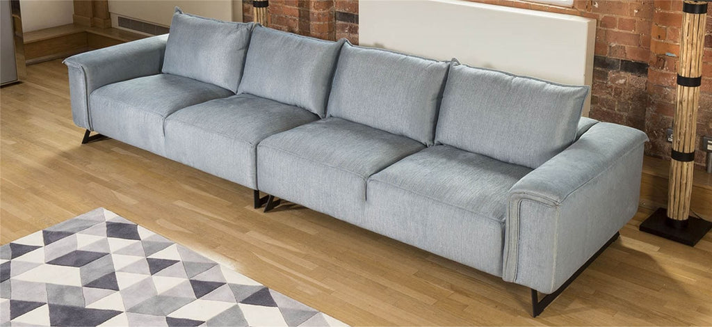 Effie Super Wide Sectional Elegant 4 Seater Sofa Many Fabrics 3.85mtr